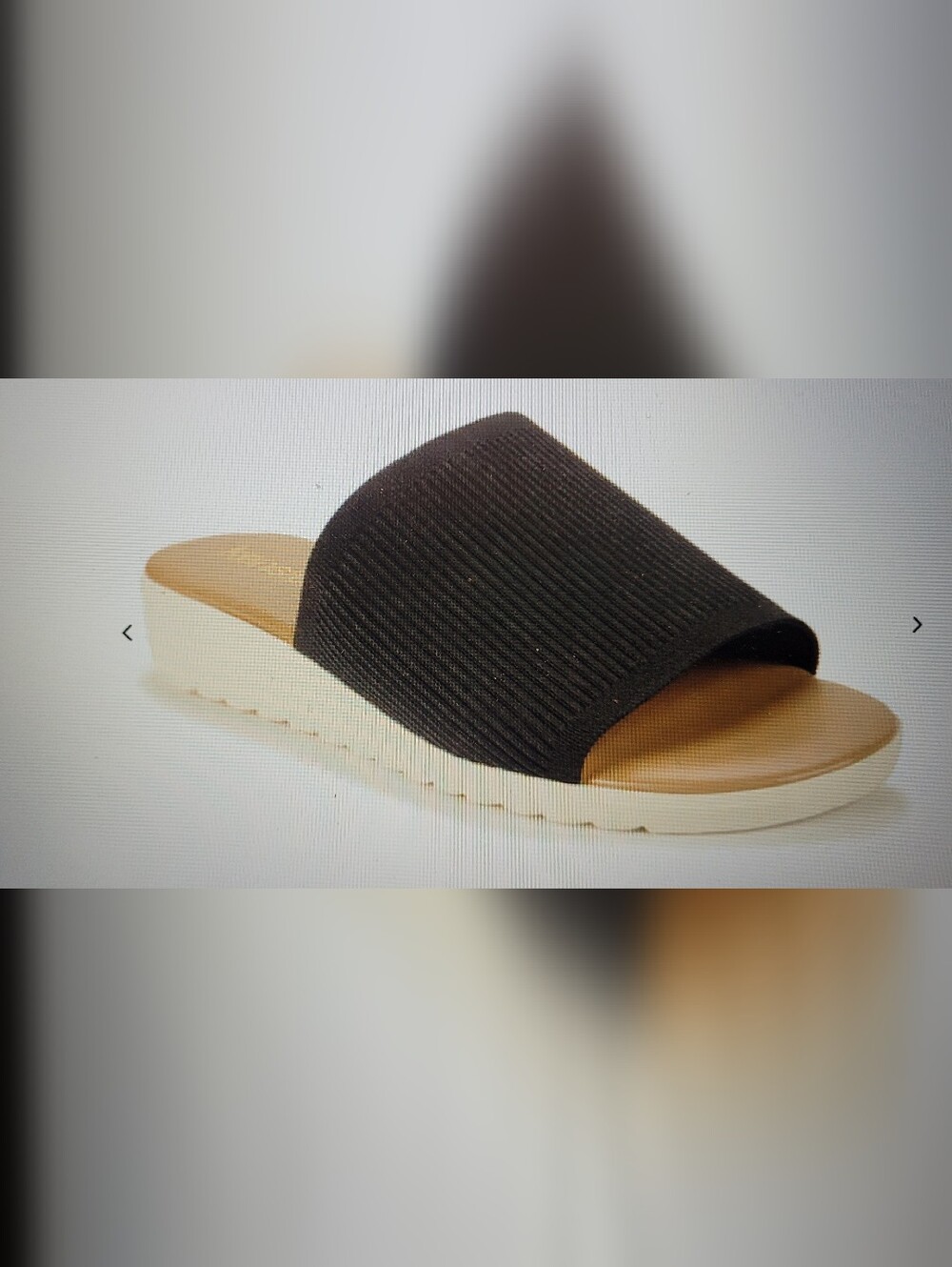 Kenzie Ellie Slide-ons Black Wedge Sandal - Comfortable Everyday Slip-On